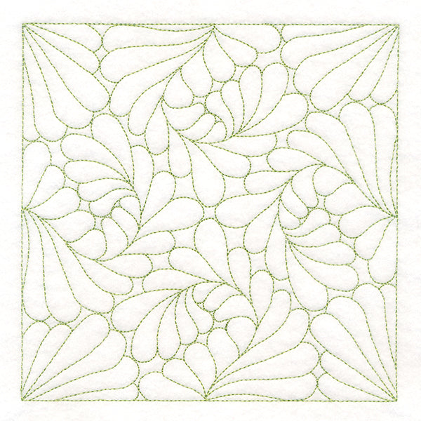 Feather Quilting Square 2 (Double Run)