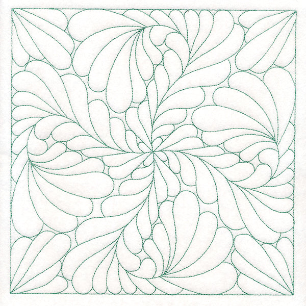 Feather Quilting Square 3 (Double Run)