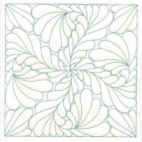 Feather Quilting Square 3 (Double Run)