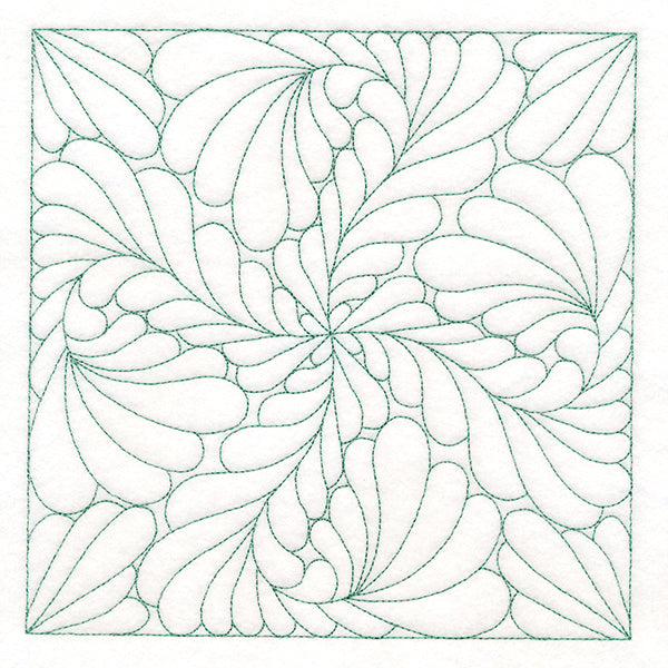 Feather Quilting Square 3 (Double Run)