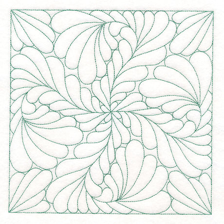 Feather Quilting Square 3 (Double Run)
