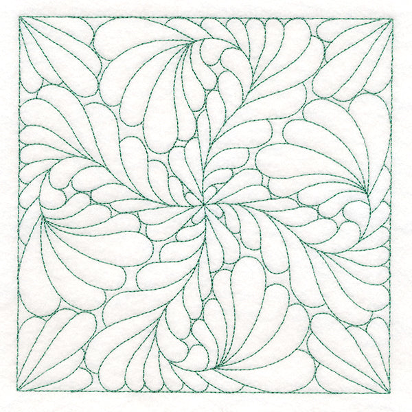 Feather Quilting Square 3 (Double Run)