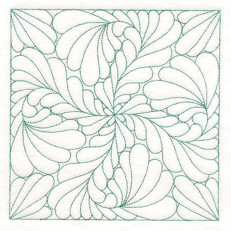 Feather Quilting Square 3 (Double Run)