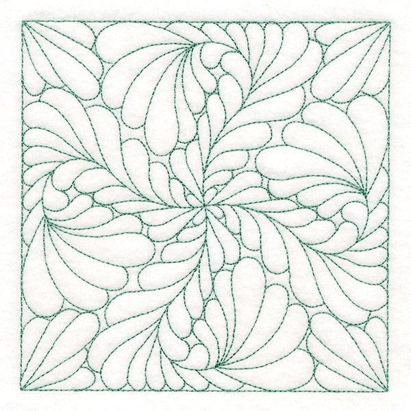 Feather Quilting Square 3 (Double Run)