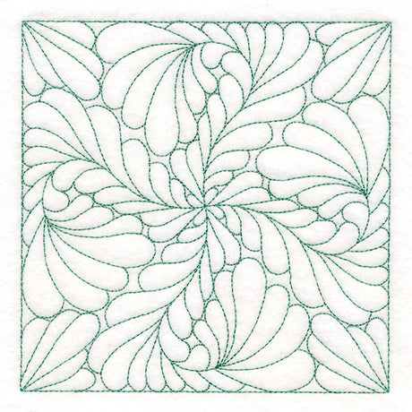 Feather Quilting Square 3 (Double Run)