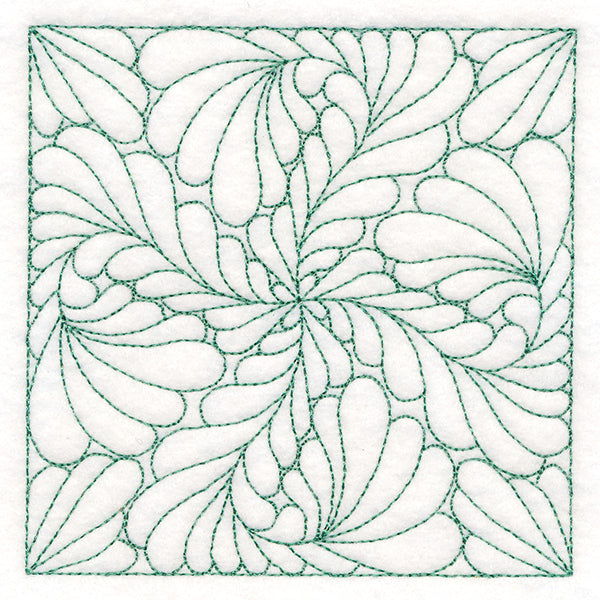 Feather Quilting Square 3 (Double Run)