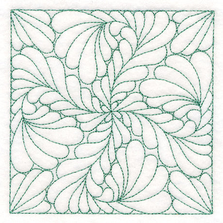 Feather Quilting Square 3 (Double Run)