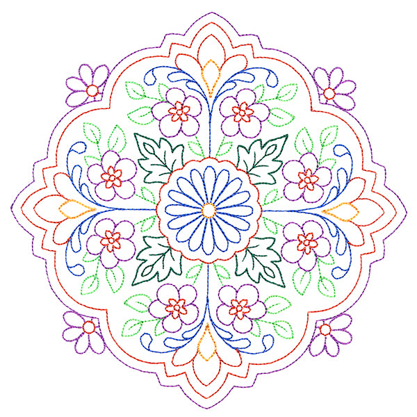 Summer Garden Medallion (Vintage)