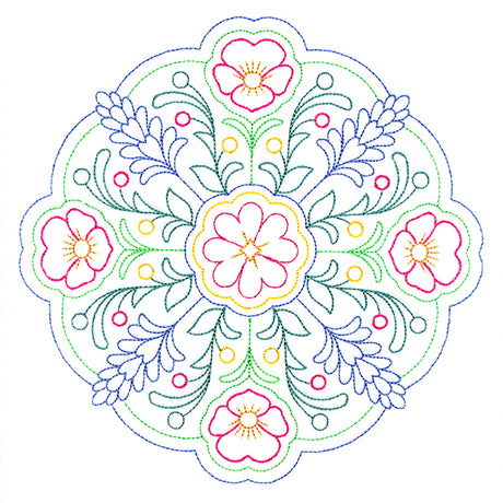 Summer Bouquet Medallion (Vintage)