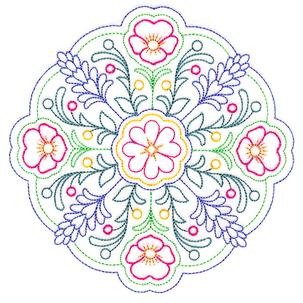 Summer Bouquet Medallion (Vintage)