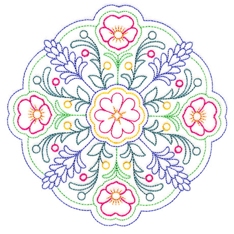 Summer Bouquet Medallion (Vintage)