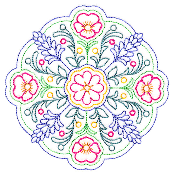 Summer Bouquet Medallion (Vintage)