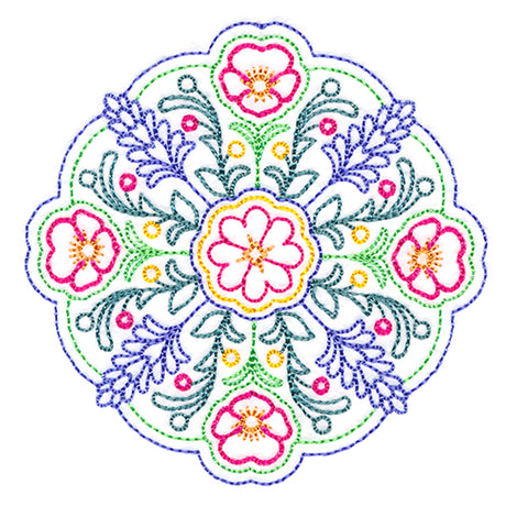 Summer Bouquet Medallion (Vintage)