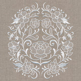 Exquisite Floral Feature (Whitework)