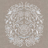 Exquisite Floral Feature (Whitework)
