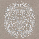 Exquisite Floral Feature (Whitework)