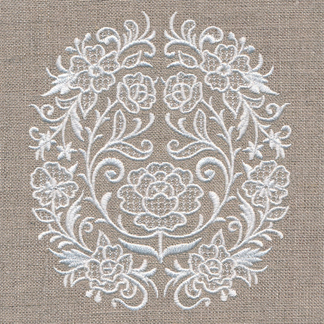 Exquisite Floral Feature (Whitework)