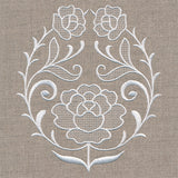 Exquisite Floral Accent (Whitework)