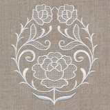 Exquisite Floral Accent (Whitework)