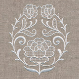 Exquisite Floral Accent (Whitework)