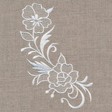 Exquisite Floral Curve (Whitework)