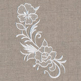 Exquisite Floral Curve (Whitework)