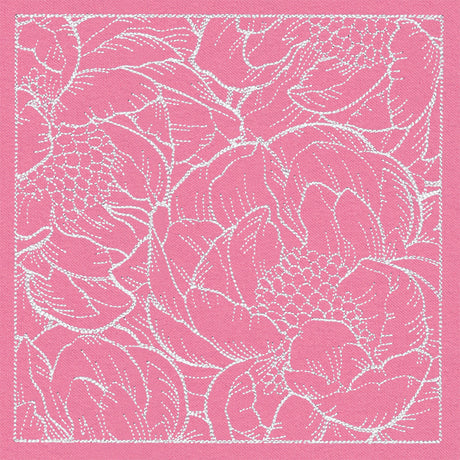 Pretty Petal Square - Peonies