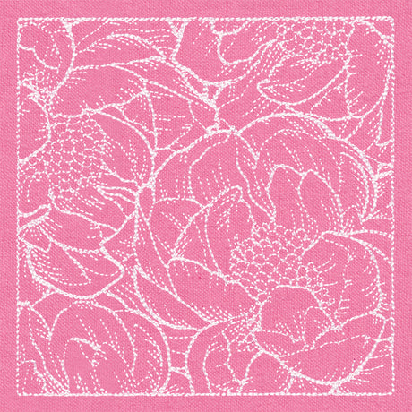 Pretty Petal Square - Peonies