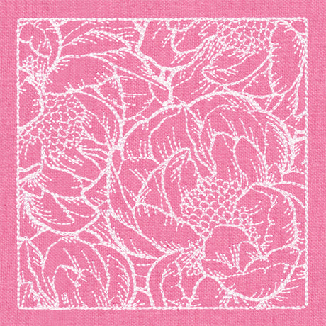 Pretty Petal Square - Peonies