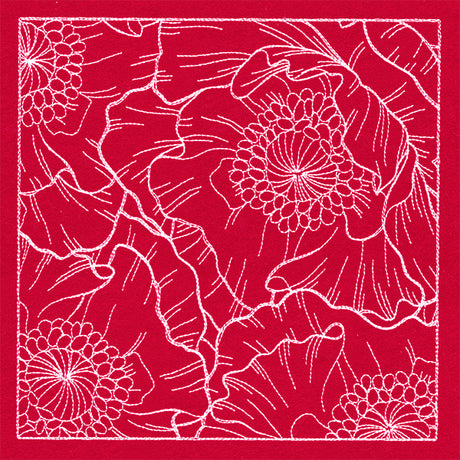 Pretty Petal Square - Poppies