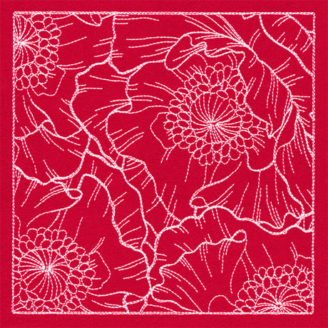 Pretty Petal Square - Poppies