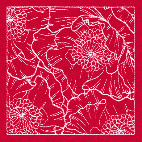 Pretty Petal Square - Poppies