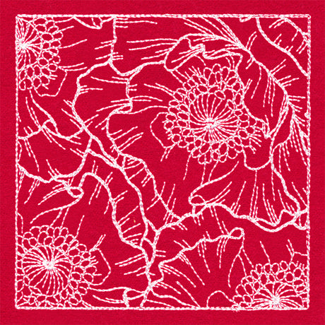 Pretty Petal Square - Poppies