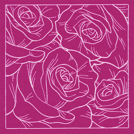 Pretty Petal Square - Roses