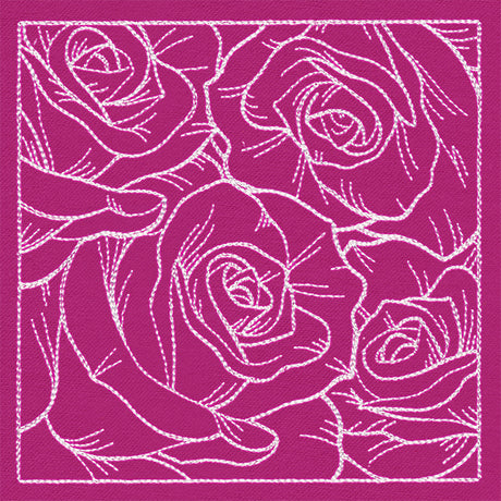 Pretty Petal Square - Roses