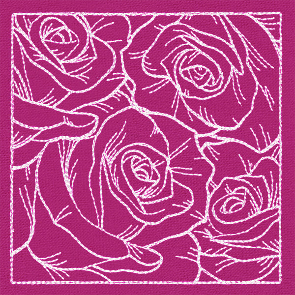 Pretty Petal Square - Roses