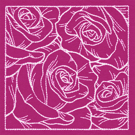 Pretty Petal Square - Roses