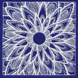 Enchanting Floral Square (Whitework)