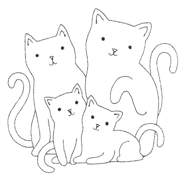 Cute Kitty Family