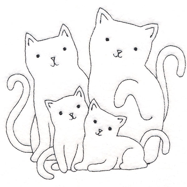 Cute Kitty Family