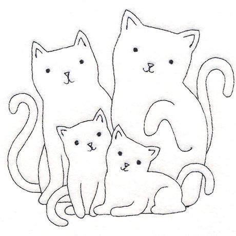 Cute Kitty Family