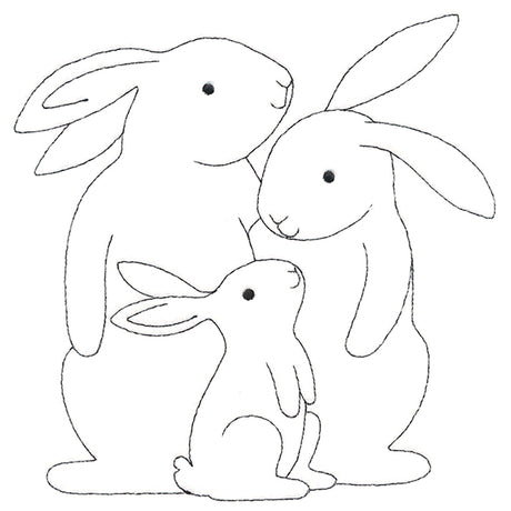 Adorable Bunny Family