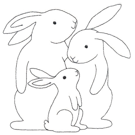 Adorable Bunny Family