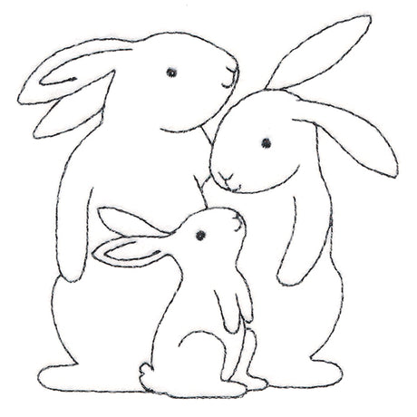 Adorable Bunny Family