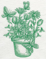 Flowers and Butterflies (Toile)