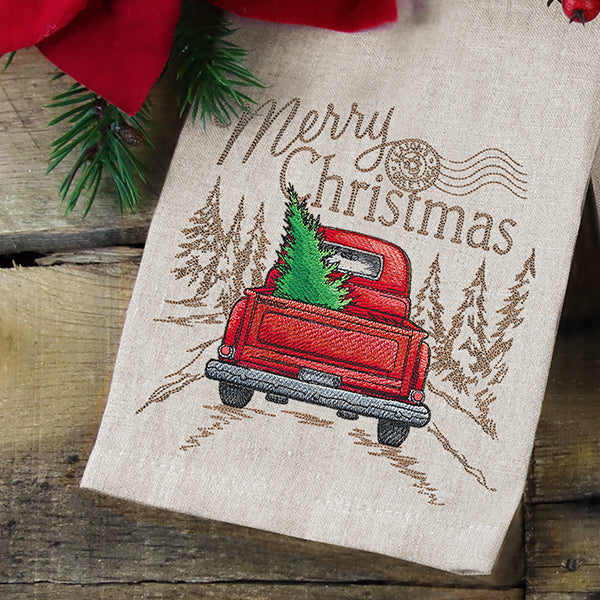 Christmas Retro Truck Medley