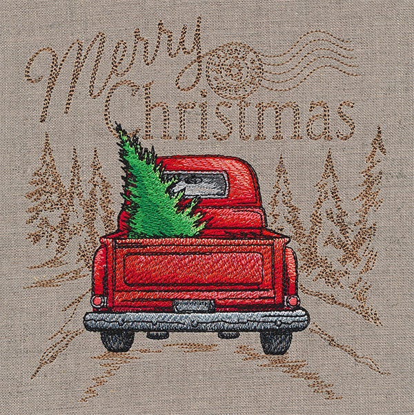 Christmas Retro Truck Medley