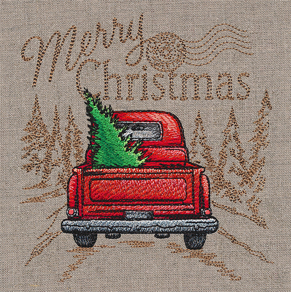 Christmas Retro Truck Medley