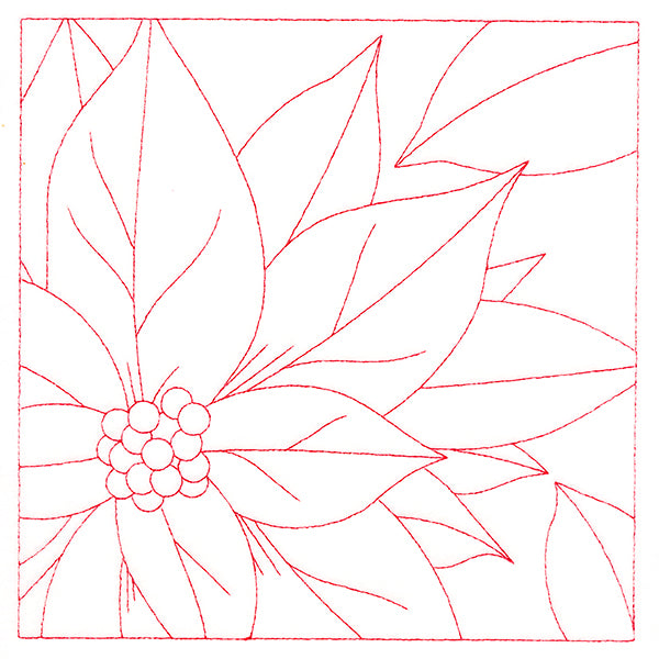Festive Florals Quilting - Poinsettia (Double Run)