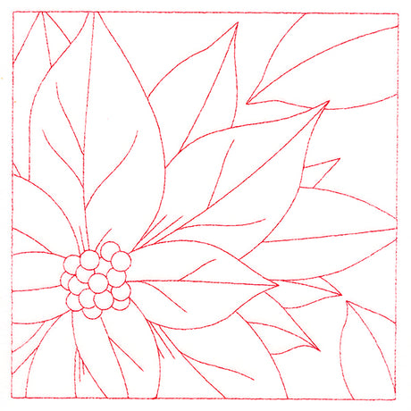 Festive Florals Quilting - Poinsettia (Double Run)